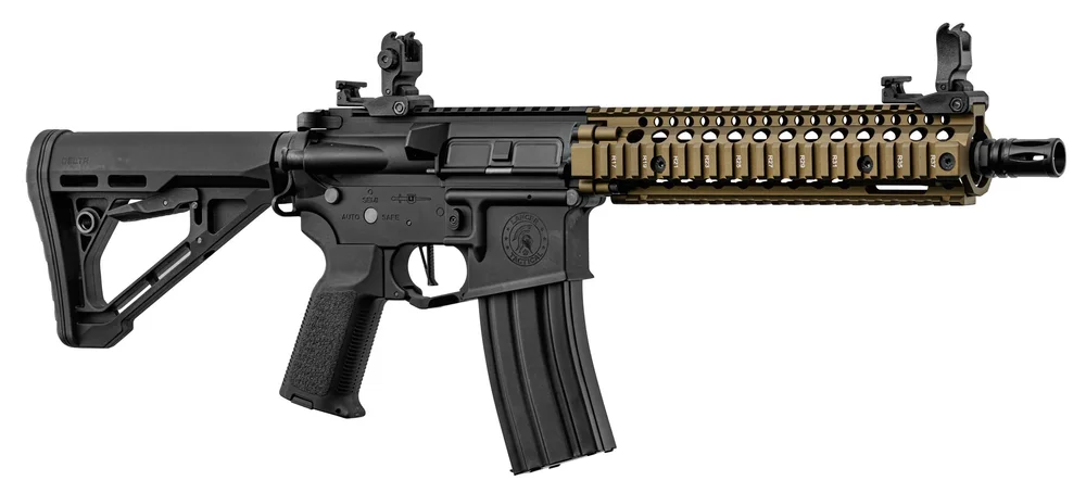 Lancer Tactical MK18 Gen 3 AEG-replika – sort/bronze - Bild 1