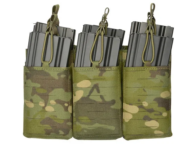 Laser-cut panel med 6 AR15/AK-magasinlommer – Multicam Tropic Laser-cut panel med 6 AR15/AK-magasinlommer – Multicam Tropic