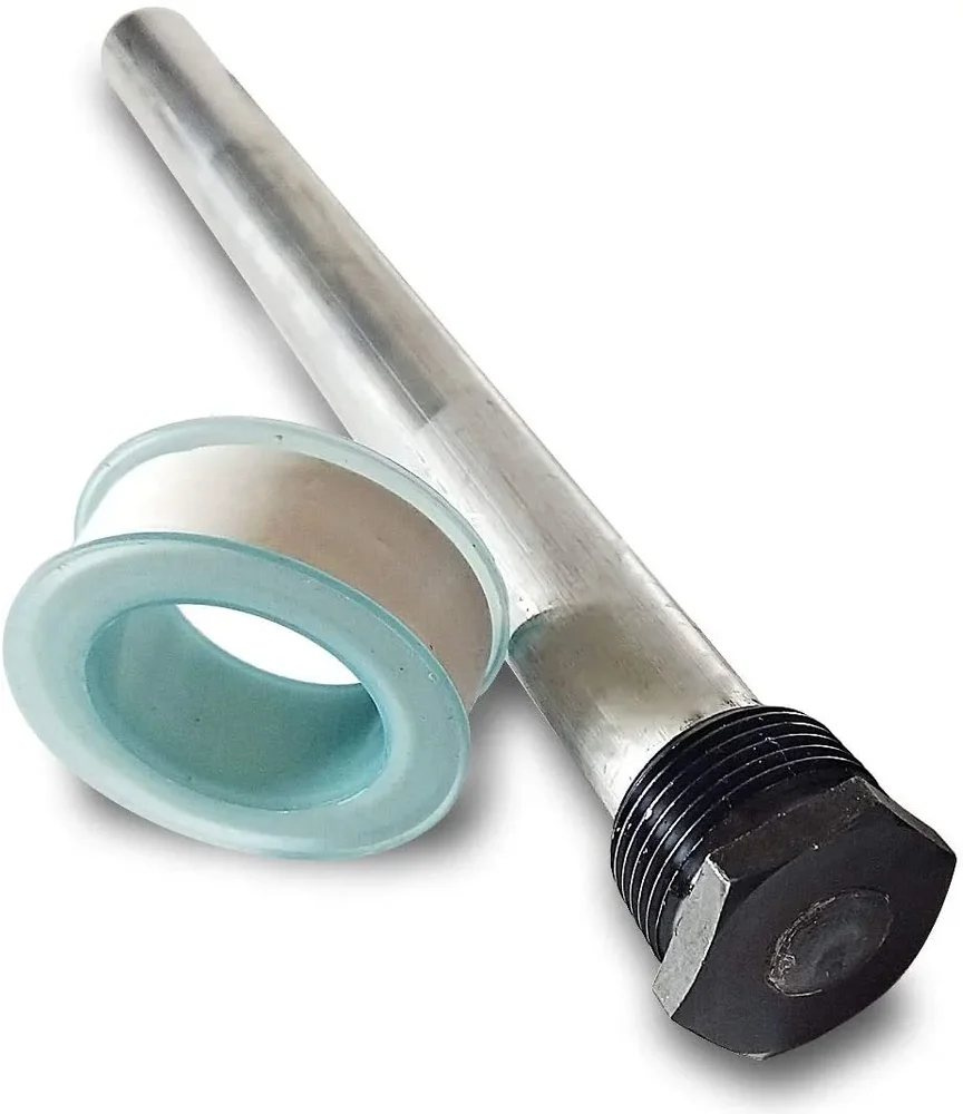 Magnesiumanod Varmvattenberedare 21*235mm 3/4″-14 NPT mellan, 1-pack, PTFE tape Magnesiumanod Varmvattenberedare 21*235mm 3/4″-14 NPT mellan, 1-pack, PTFE tape