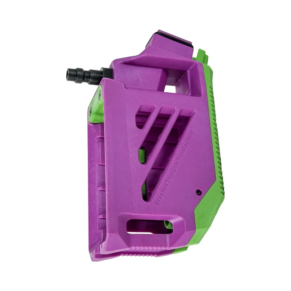 CTM Hi-Capa HPA M4 AEG Magasinadapter med 90° vinkel – Lilla/Grøn - Bild 3