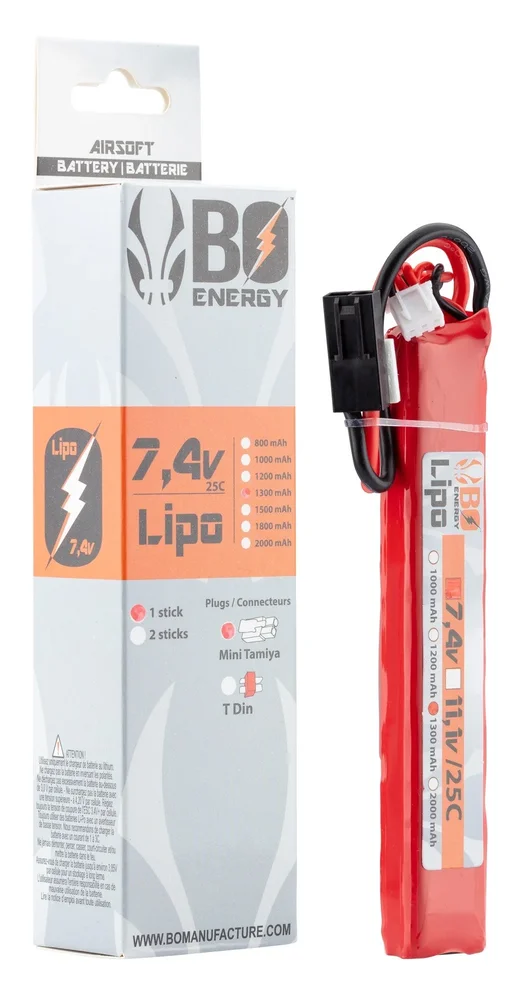 1 stick 2S 7.4V 1300mAh 25C Lipo battery - Bild 2