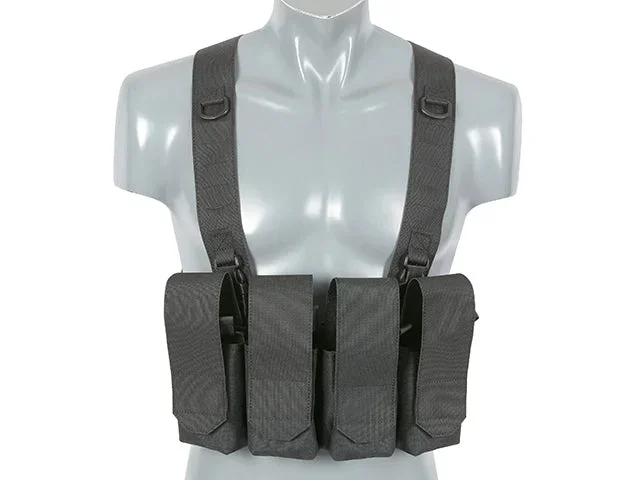 Chest Rig med AR/AK-lommer, laser-cut Chest Rig med AR/AK-lommer, laser-cut