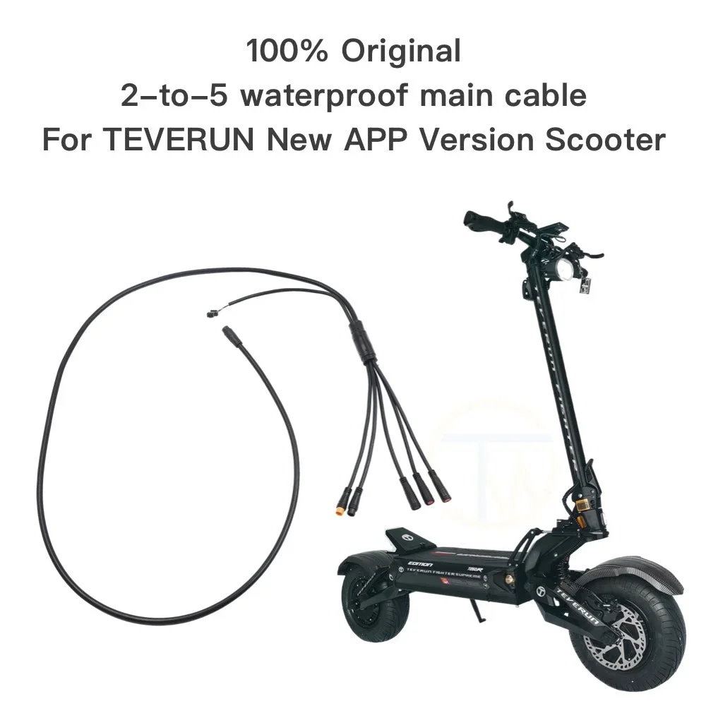 TEVERUN Original 2-till-5 Vattentät Huvudkabel För APP Sparkcykel - Bild 3