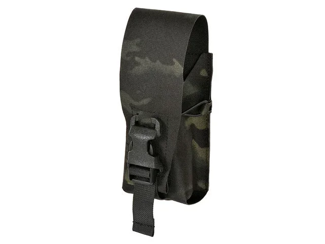 Lomme til M18-granat eller 0,5 L flaske, MOLLE laser-cut – Multicam Black - Bild 2