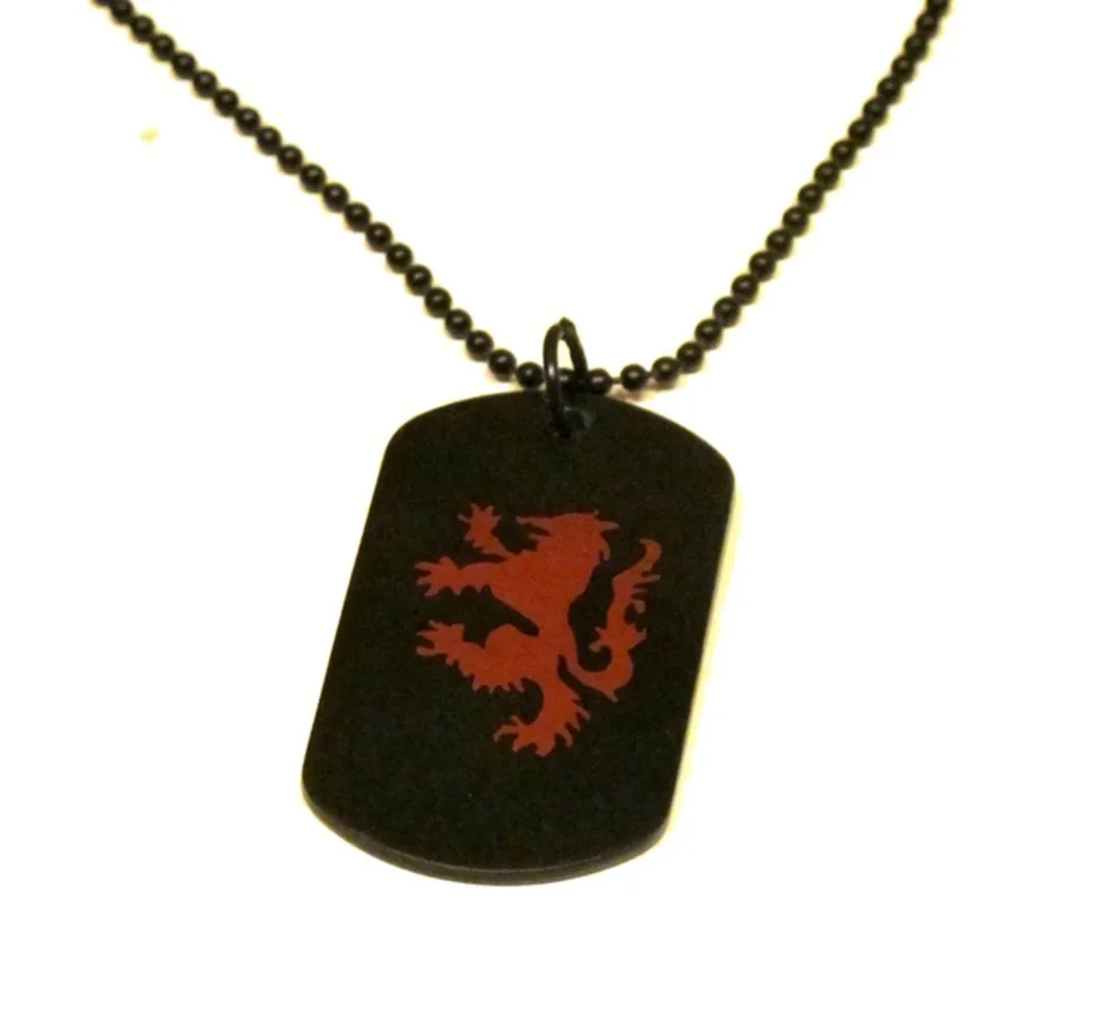 Dog Tag halsband med lejon - Bild 1