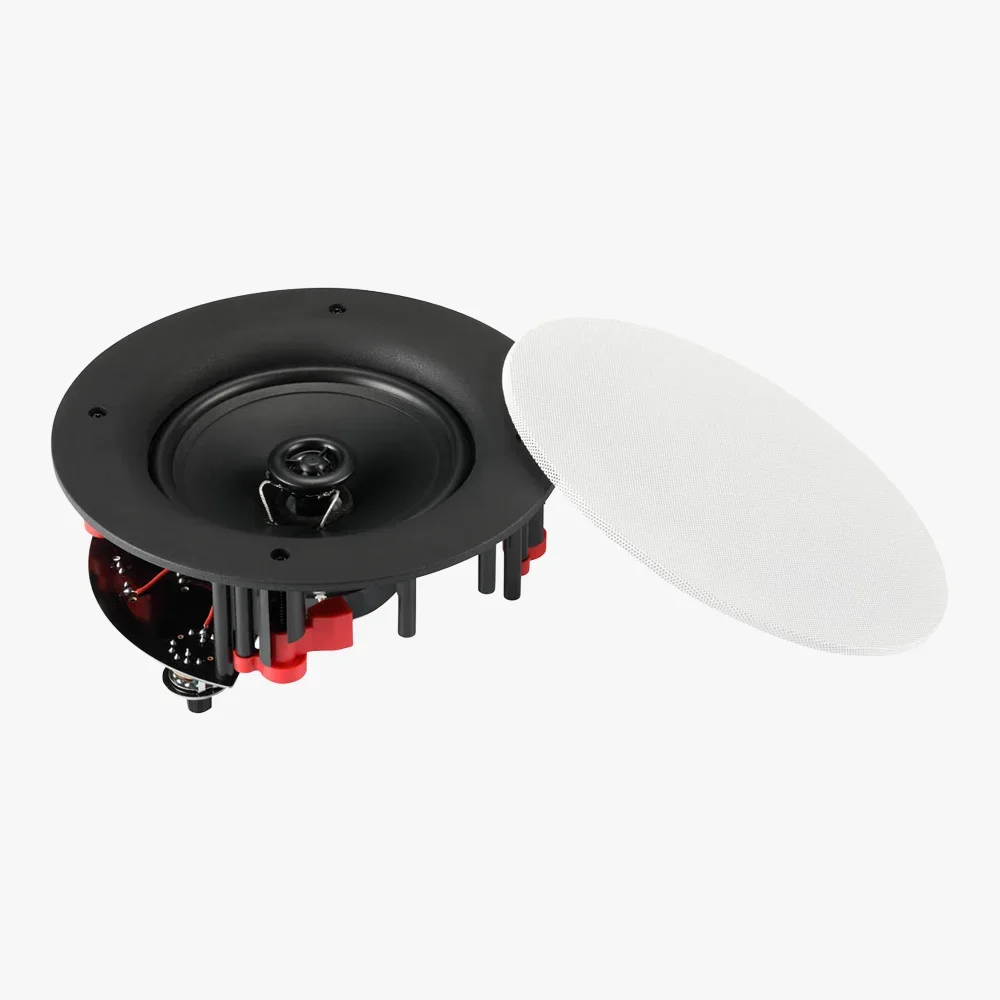 6" 2-Way Ceiling Speaker, 70/100V and 8 Ohm, 50W RMS