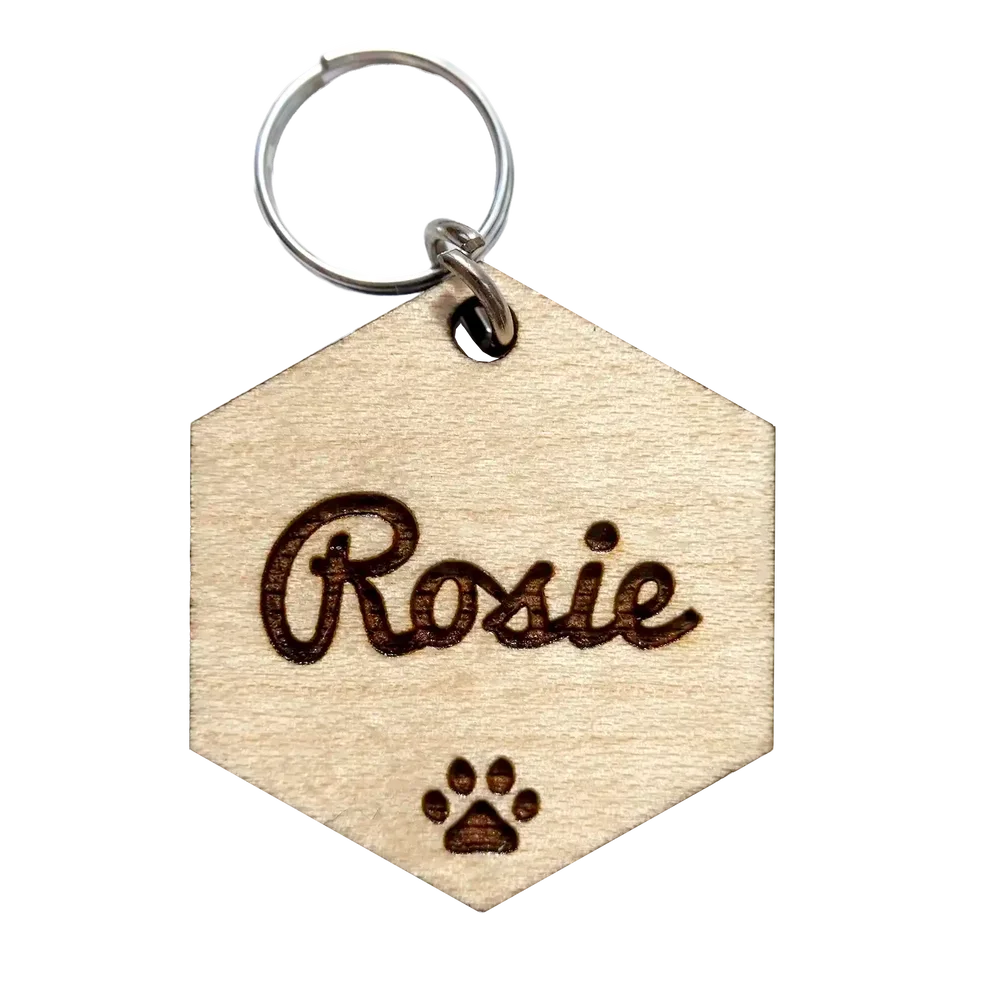 Wooden Pet Tag - Bild 1