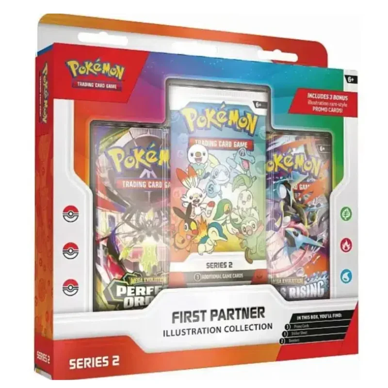 Pokémon First Partner Illustration Collection Series 2 - Forseglet kasse med 6 stk. - Bild 2