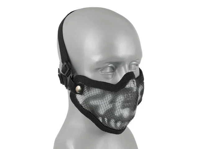 Mesh-maske i stål med kraniemotiv - Bild 2