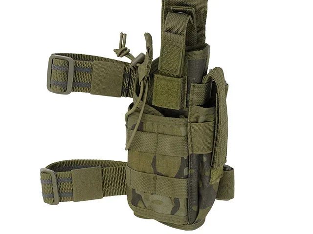 Taktisk drop leg-hylster med 2 bæremåder – Multicam Tropic - Bild 2