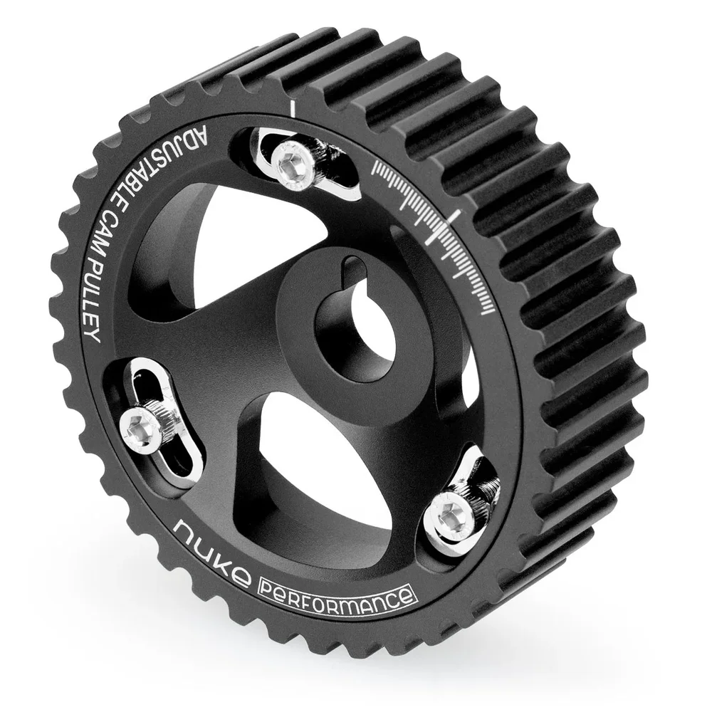 Adjustable timing pulley for Volvo 8v / 16v round teeth
