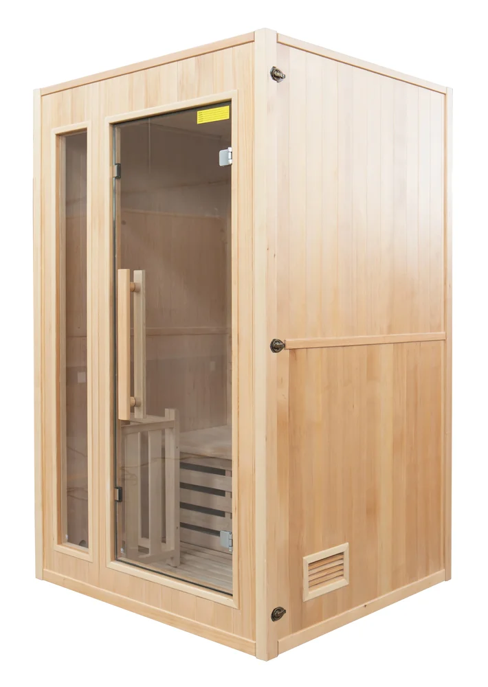 France Sauna Zen Traditionell Bastu 2 Personer – Komplett Paket med Harvia Aggregat - Bild 2