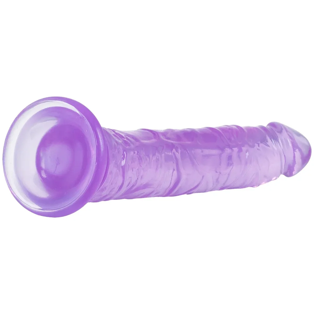 Baseks Jellies realistisk dildo med sugpropp 21 cm – diskret sexleksak - Bild 3