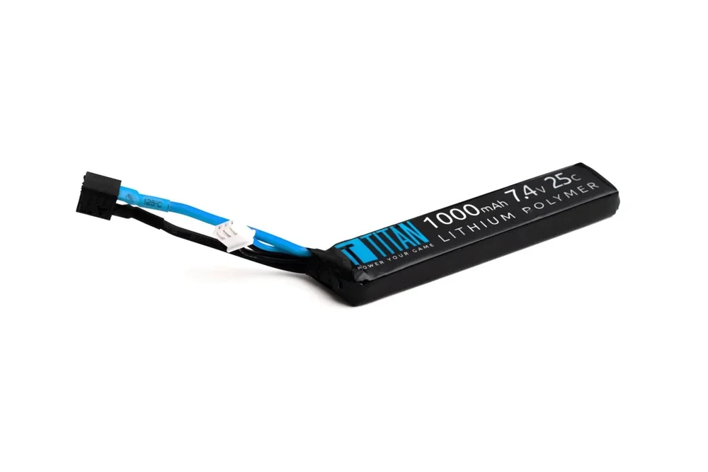 TITAN Li-Po Batteri 7.4V 1000mAh 25C – Stick (Buffer) T-Dean - Bild 2