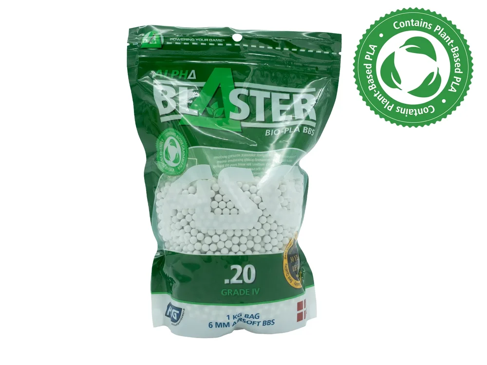 Alpha Blaster PLA kugler, 0,20 g – 1 kg pose Alpha Blaster PLA kugler, 0,20 g – 1 kg pose