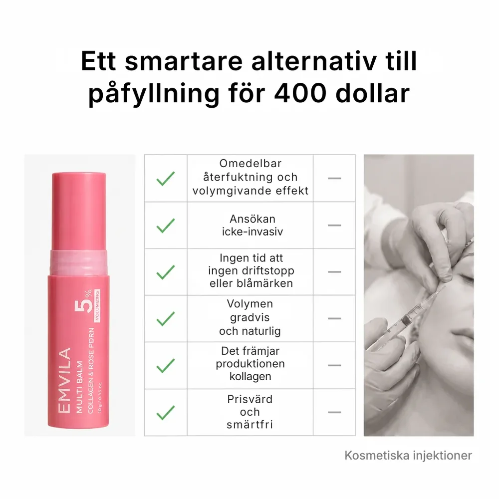 Emvila® | PDRN Collagen Balm – multifunktionellt glow balm för ansikte, hals, läppar och under ögonen - Bild 3
