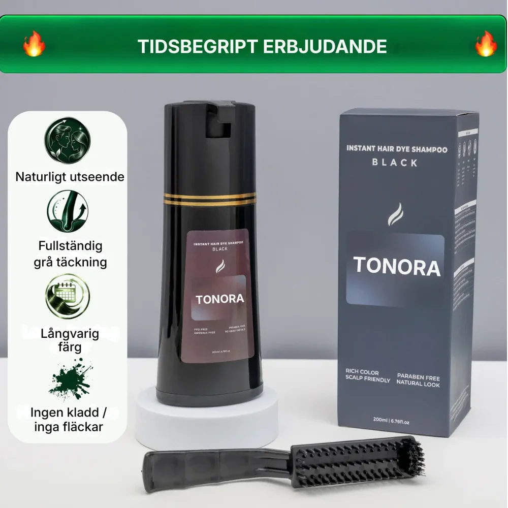 Tonora® | PPD-fritt schampo för grått hår – täcker grått hår på 5–10 minuter hemma - Bild 1