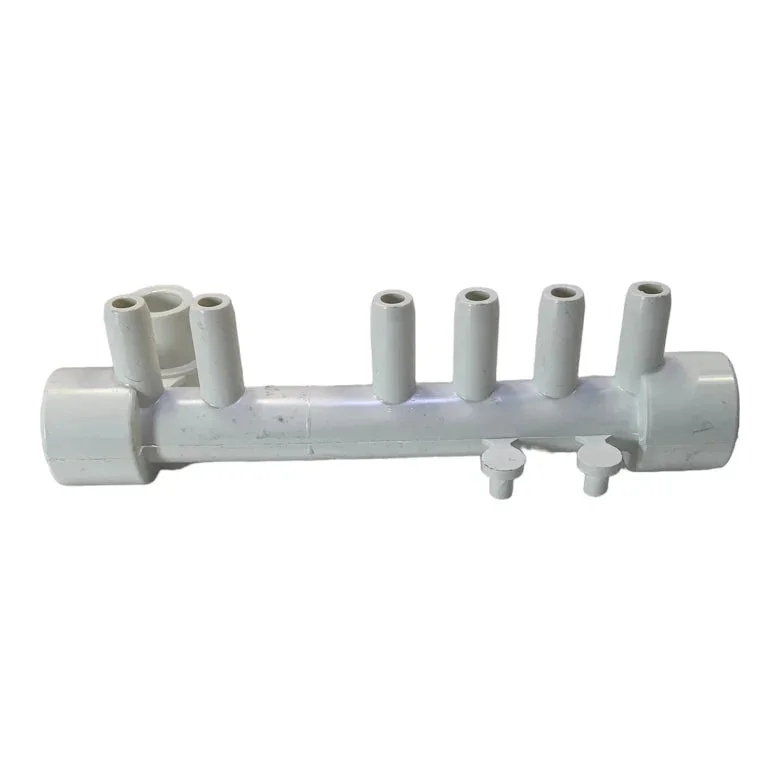 PVC Fördelare 1" hona/hona samt 6x3/8" hane CS - Bild 2