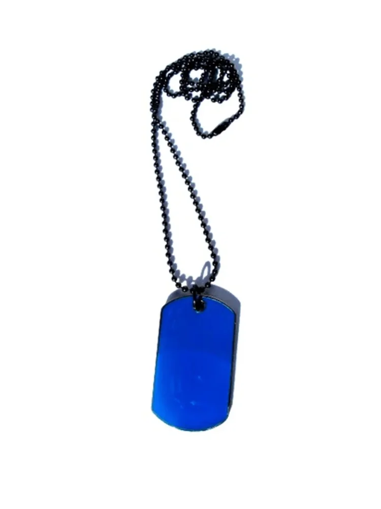 Dog Tag Halsband blå - Bild 1