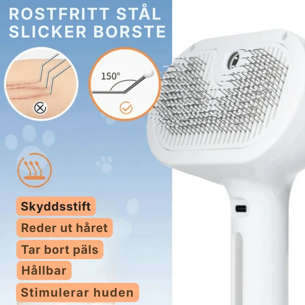 PälsRen® Pälsborste mot fällning | Mindre lös päls, renare hem & friskare päls - Bild 3