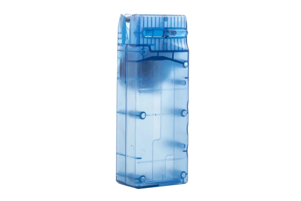 Speedloader with crank for M4/M16 magazines – Transparent Blue Speedloader with crank for M4/M16 magazines – Transparent Blue