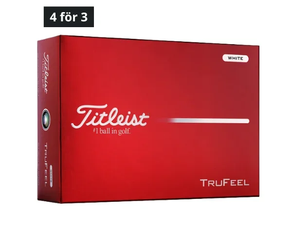 Titleist 2026 TRUFEEL White 12-pack Golfbollar - Bild 1