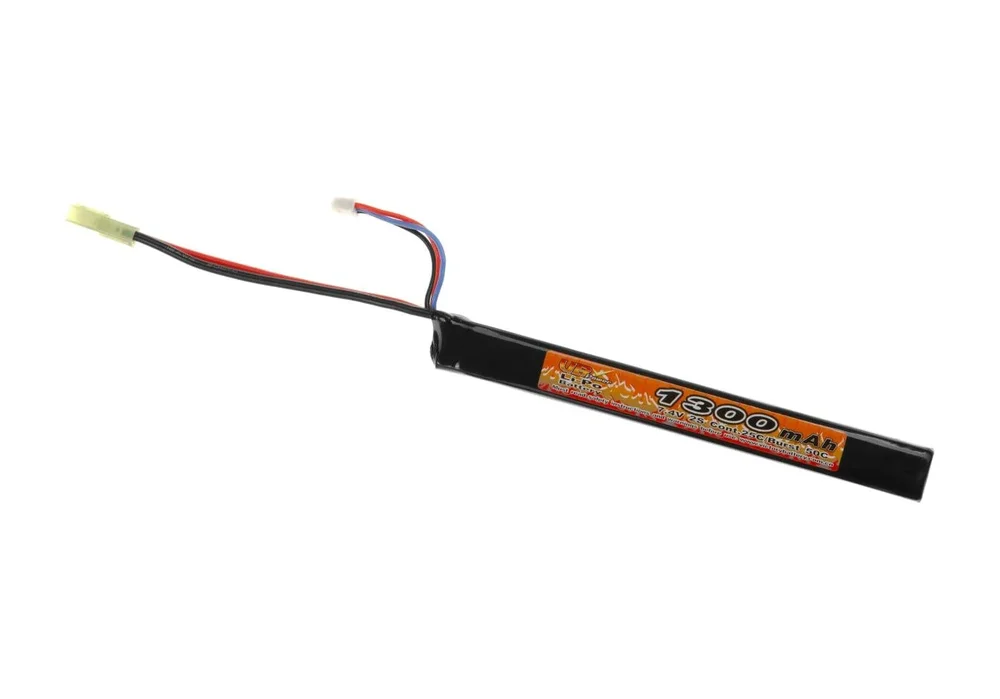 LiPo 7,4V 1300mAh 25C AK-Type Batteri - Bild 3