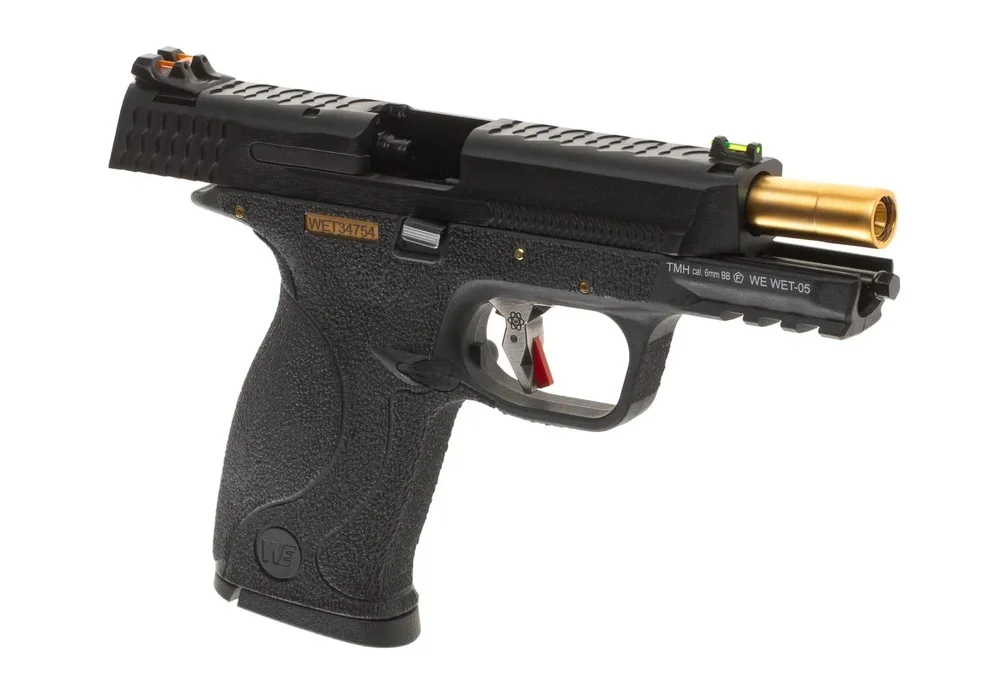 WE WET-05 BK Gold Barrel Metal Version GBB - Black - Bild 3