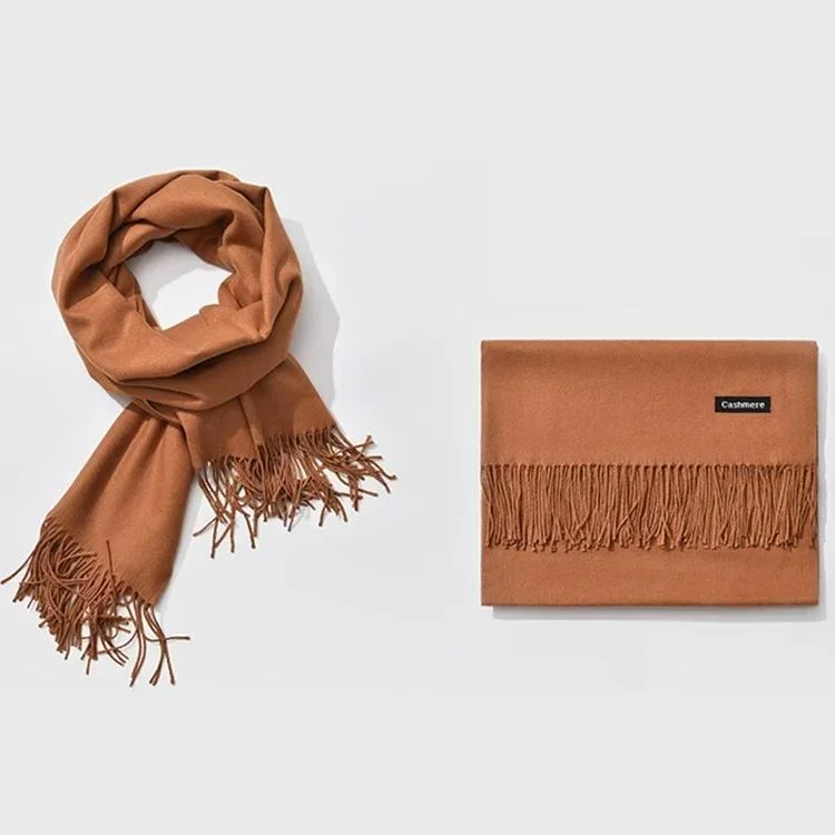 Viscose brun sjal scarf - Bild 1