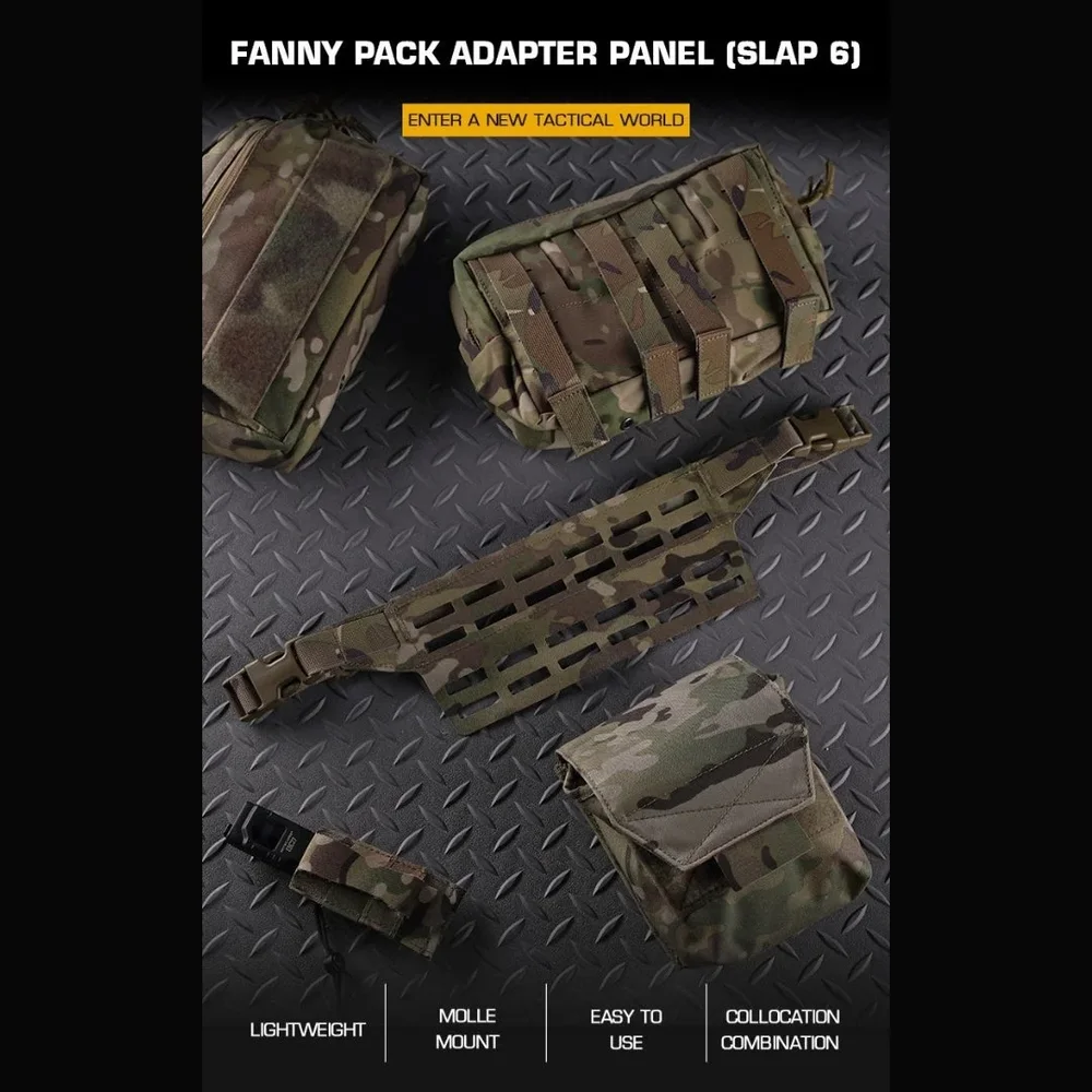 WST Fanny Pack MOLLE Adapter Panel, Large (6 Rows) - Bild 2