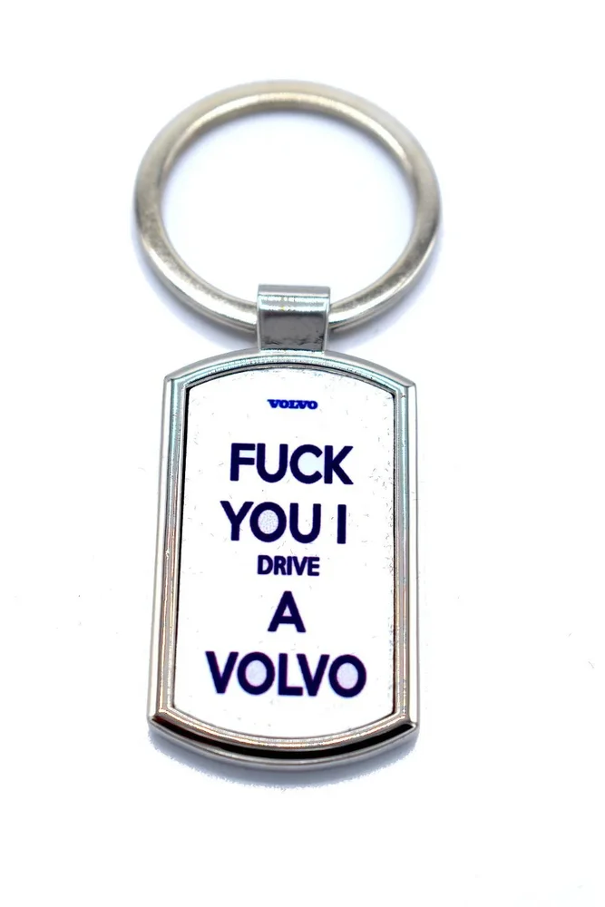 Nyckelring - F you i drive a Volvo - Bild 1