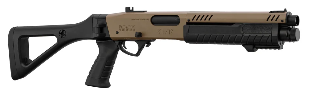 FABARM STF12 Initial gasdrevet pumpgun-replika – Tan FABARM STF12 Initial gasdrevet pumpgun-replika – Tan