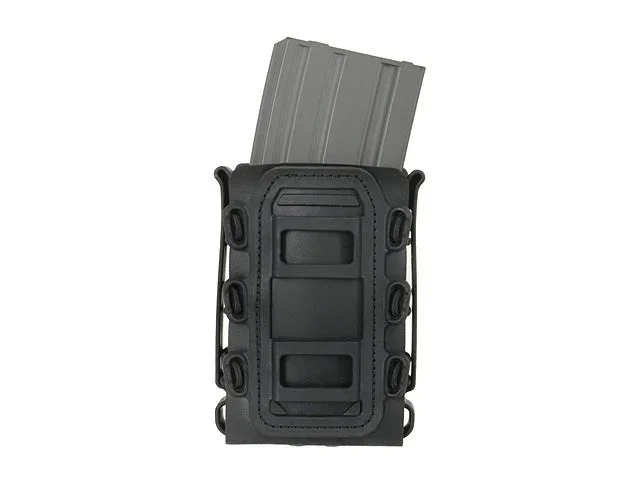 Soft shell riffelmagasinlomme til 5,56 med MOLLE-clips – sort Soft shell riffelmagasinlomme til 5,56 med MOLLE-clips – sort