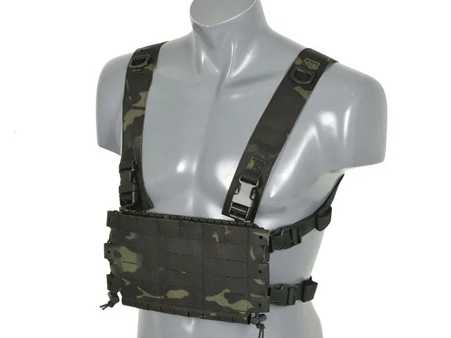 Chest Rig COMPACT – Buckle Up, MOLLE laser-cut – Multicam Black - Bild 3