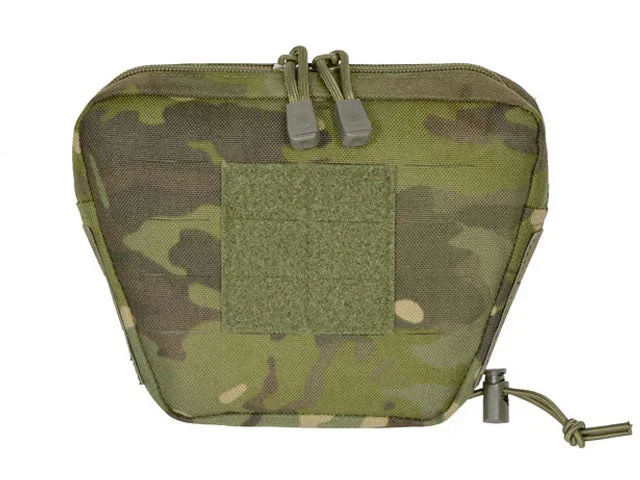 Nedre tilbehørslomme med shockcord til tourniquet, laser-cut – Multicam Tropic - Bild 1