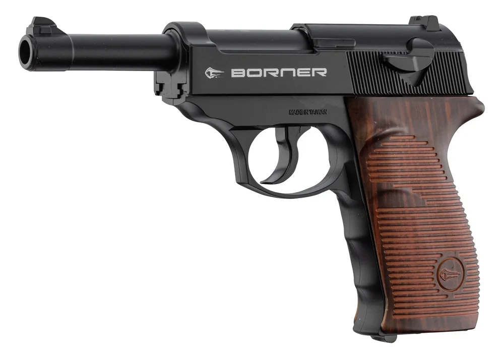 Borner C41 P38 CO2-pistol med fast cylinderhoved, kal. 4,5 mm BB - Bild 1
