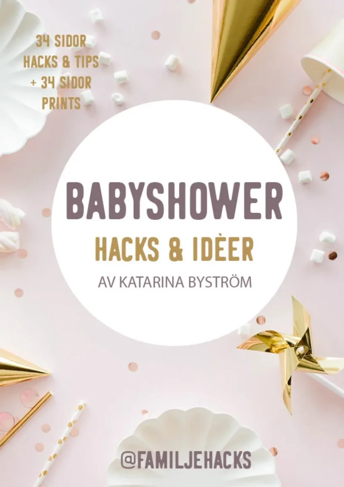 Bok: BABYSHOWER – hacks & idéer (PDF) Bok: BABYSHOWER – hacks & idéer (PDF)