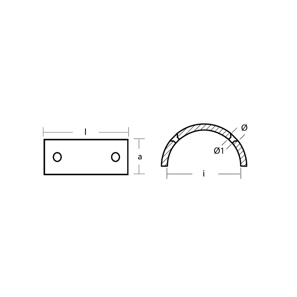 Zinkanod Gori axel 2-blade saildrive Ø 13"-18'' 15670000, R801023 - Bild 2