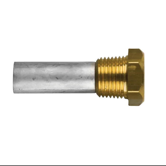 Zinkanod Caterpillar, motor, pencil anode komplett med mässingsplugg th.1/2” bspt Zinkanod Caterpillar, motor, pencil anode komplett med mässingsplugg th.1/2” bspt