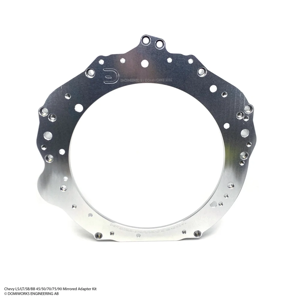 Chevy LS/LT/SB/BB till 8HP 45/50/70/75/90 N57 B57 B58 N63 N73 N74 speglad startadaptersats - Bild 3