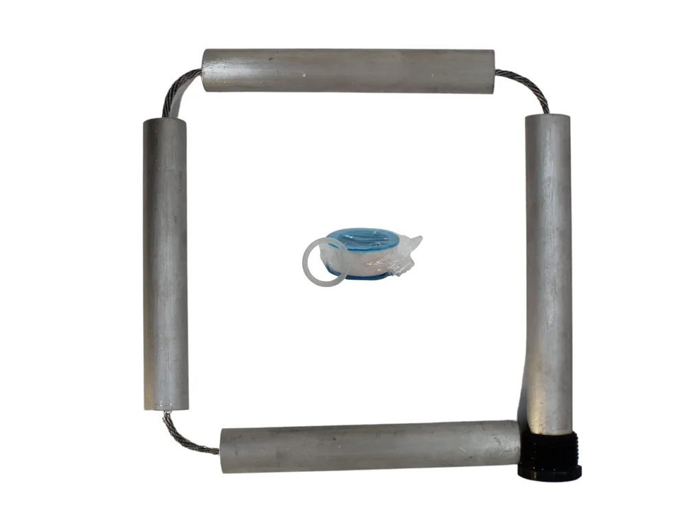 Kedjeanod Varmvattenberedare 21*660mm (4*135mm) 3/4" NPT Magnesium, PTFE tape - Bild 2