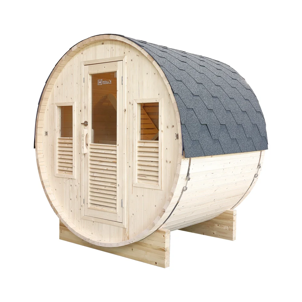 Sauna Gaïa Bella – Utomhusbastu i Massiv Gran (3 personer) Sauna Gaïa Bella – Utomhusbastu i Massiv Gran (3 personer)