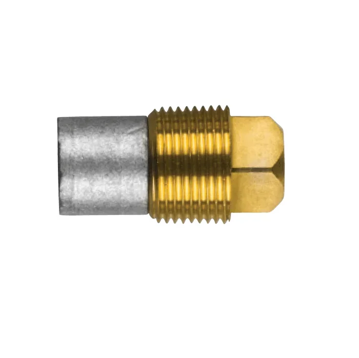Zinkanod Caterpillar, motor, pencil anod komplett med mässingsplugg th. 3/8''GAS (bspp) - Bild 1