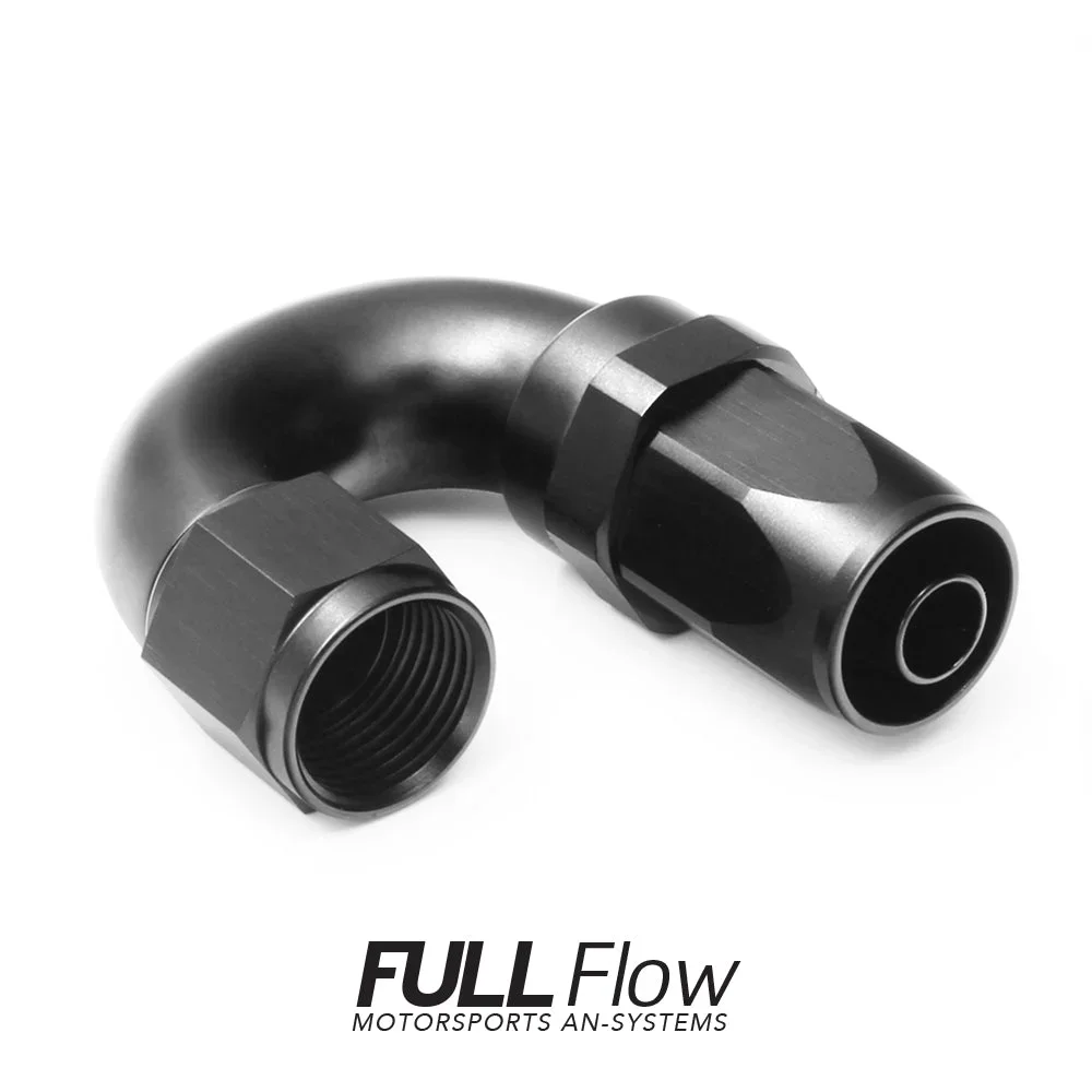 Full Flow AN Hose End Fitting 180 Degree AN-12 Full Flow AN Hose End Fitting 180 Degree AN-12