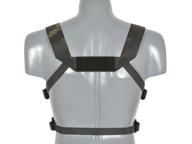 Chest Rig COMPACT – Buckle Up, MOLLE laser-cut – Multicam Black - Bild 2