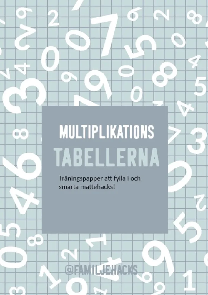 Multiplikationstabellen - träningshjälp