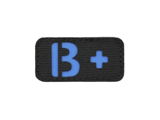 Blodtype-patch B+, laser-cut - Bild 1