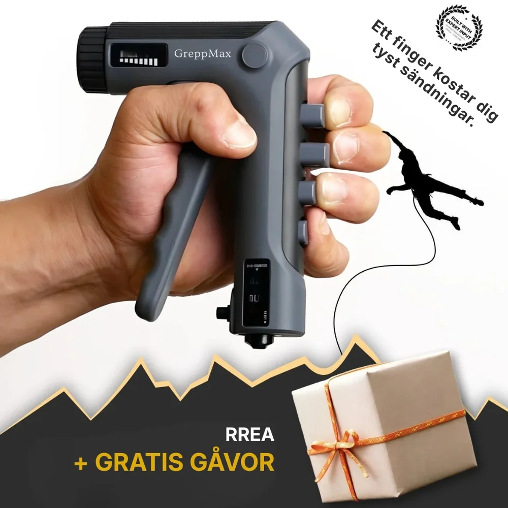 GreppMax® | Professionell fingertränare för klättrare – justerbart greppverktyg för starkare fingrar och underarmar - Bild 1