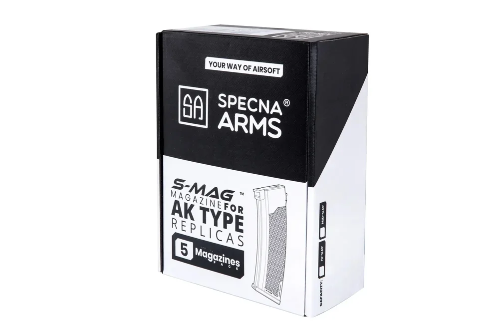 Set of 5 Hi-Cap S-Mag magazines for J-series 380 balls Plum - Bild 1