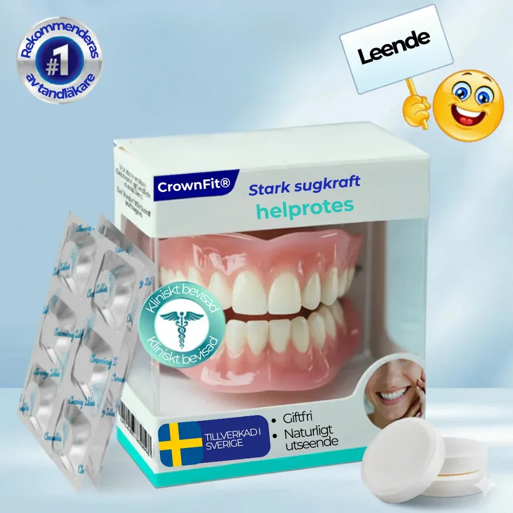 CrownFit® | Den bekväma helprotesen som sitter fast utan lim - Bild 1